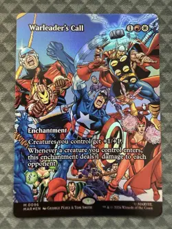 MTG Warleader’s Call #0096 Foil Borderless Marvel Universe: Eternal-Legal (MAR) - Image 2