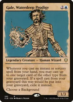 [MTG] Gale, Waterdeep Prodigy (Showcase) (383) (CLB) NM - Image 1