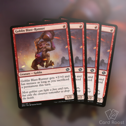 MTG Magic x4 Goblin Blast-Runner 137/287 The Brothers' War BRO Playset - Image 1