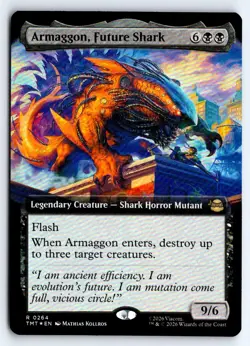 Armaggon, Future Shark (Extended Art) 0264 Mutant Ninja Turtles Magic Foil NM - Image 1
