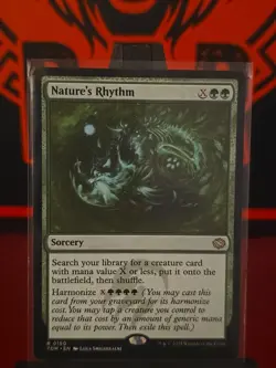 MTG TDM Nature's Rhythm - Tarkir: Dragonstorm R 150- Magic NM Unplayed - Image 1