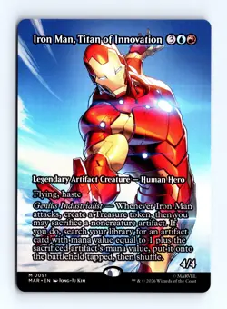 Iron Man, Titan of Innovation (Borderless) 91 MTG Marvel Universe Eternal-Legal - Image 1