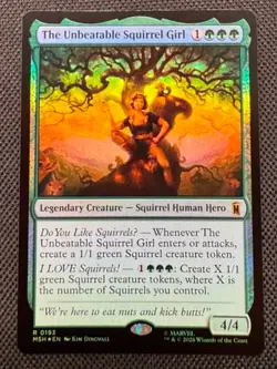 🌈 FOIL - The Unbeatable Squirrel Girl - MSH #0193 - MTG Magic - NM/M - Image 1
