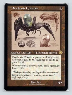 MTG Psychosis Crawler (Schematic) R The Brothers' War: Retro Frame Art 107 NM - Image 1