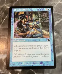Wizards Magic Rhystic Study Prophecy Blue Enchantment 45/143 Regular - Image 1