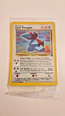 Pokemon TCG - Cool Porygon #15 Holo - WotC Black Star Promo - FACTORY SEALED - Image 1