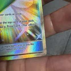 Pokemon Ultra Prism Missing Clover Gold Secret Rare #168/156 MP - Image 4