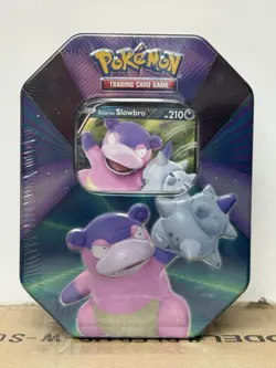Pokemon TCG Galarian Slowbro V Forces Tin Brand New Sealed, 2021 ( 4 Tins ) 820650808401 - Image 1