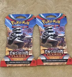 Pokemon Obsidian Flames Sleeved Booster Pack new sealed x2 - Image 1