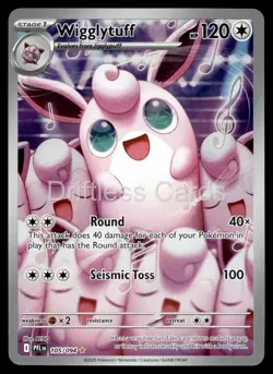 Wigglytuff 105/094 Illustration Rare Phantasmal Flames Pokemon Holo NM/M - Image 1