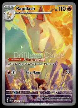 Rapidash 189/182 Illustration Rare Destined Rivals Pokemon Holo NM/M - Image 1