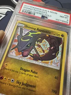 Pokemon TCG Shining Rayquaza 56/73 Shining Legends EN Holo PSA 8 2017 - Image 3