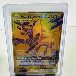 Pikachu & Zekrom GX - SM248 Holo Promo Sun & Moon Promo Pokemon Near Mint - Image 1