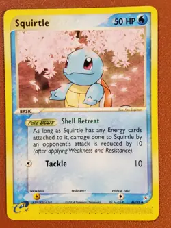Squirtle 46/95 EX Team Magma Vs Team Aqua Pokemon Non Holo Cherry Blossom Sakura - Image 1