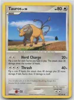 Tauros 74/146 Uncommon Legends Awakened Pokemon Moderately Played - Image 1