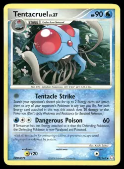 Tentacruel 75/146 Uncommon Legends Awakened Pokemon Moderately Played - Image 1