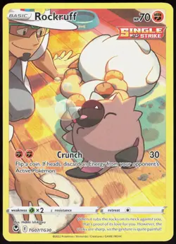 Silver Tempest Trainer Gallery Rockruff TG07/TG30 Pokemon NM/M - Image 1