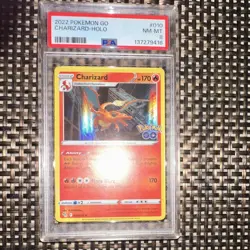 The Pokemon Company 2022 Pokemon GO Charizard 010/078 Holo Rare PSA 8 - Image 1