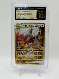 HISUIAN ZOROARK VSTAR 2022 POKEMON JPN PHANTASMA ULTRA RARE 097 PSA 10 Q0004 - Image 1