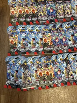 Pokemon TCG Scarlet & Violet Stellar Crown Sleeved Booster Packs Lot of 50 - Image 2