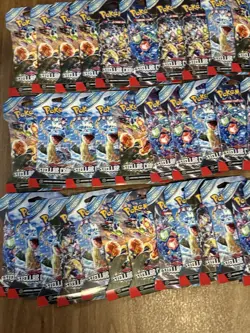 Pokemon TCG Scarlet & Violet Stellar Crown Sleeved Booster Packs Lot of 50 - Image 3