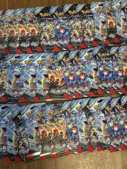 Pokemon TCG Scarlet & Violet Stellar Crown Sleeved Booster Packs Lot of 50 - Image 4