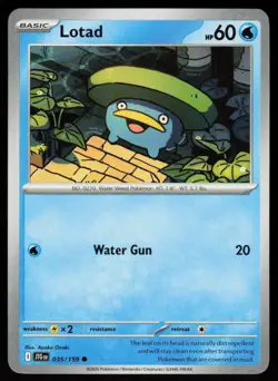 Lotad 035/159 Common Journey Together Pokemon Near Mint - Image 1