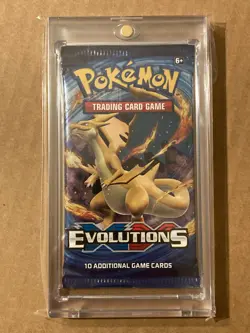 Mint Unweighed Pokemon XY Evolutions Charizard Booster Pack-Mag Case! - Image 1