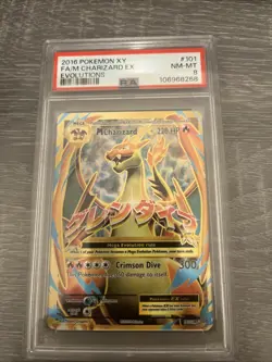 Pokemon TCG M Charizard EX #101/108 2016 PSA 8 - Image 1