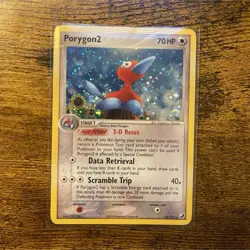 Pokemon TCG Porygon2 12/115 EX Unseen Forces Holo Rare 70 HP English 2005 - Image 1