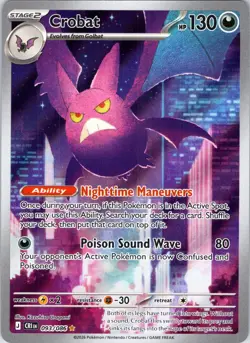 Crobat 093/086 Holo Illustration Rare Chaos Rising Pokemon Holo Near Mint - Image 1