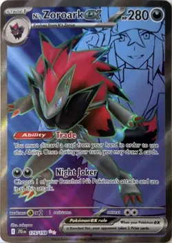 N's Zoroark ex 175/159 Ultra Rare Journey Together Pokemon Holo NM - Image 1