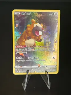 Bidoof GG29/GG70 Holo Crown Zenith Galarian Gallery Pokemon NM - Image 1