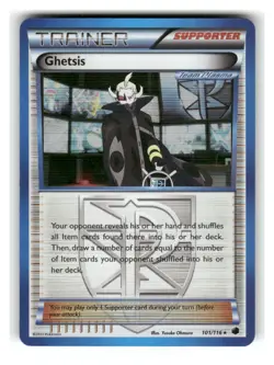 Ghetsis 101/116 Holo Rare Plasma Freeze Pokemon Holo Lightly Played - Image 1