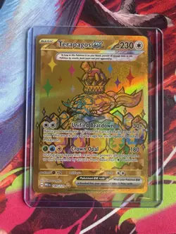 Pokemon Terapagos EX 180/131 Sv Prismatic Evolutions Hyper Rare Holo 230HP - Image 1