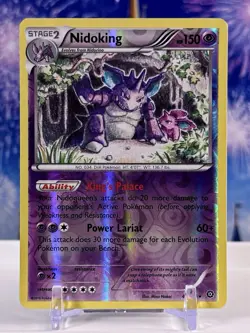 Pokemon TCG Nidoking 45/114 XY Steam Siege Reverse Holo Rare - Image 1