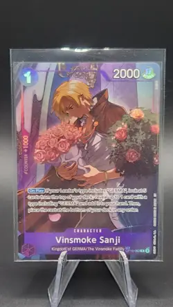 2025 ONE PIECE LEGACY OF THE MASTER #OP10-063 VINSMOKE SANJI TREASURE RARE - Image 1