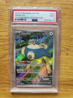 Snorlax SVP 051 - Pokemon Center 151 Stamped Black Star Promo - PSA 9 - Image 1