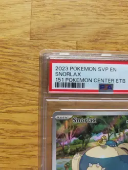 Snorlax SVP 051 - Pokemon Center 151 Stamped Black Star Promo - PSA 9 - Image 3