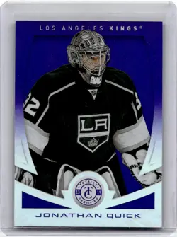 2013-14 Panini Totally Certified Mirror Platinum Purple Jonathan Quick 18/35 Los - Image 1