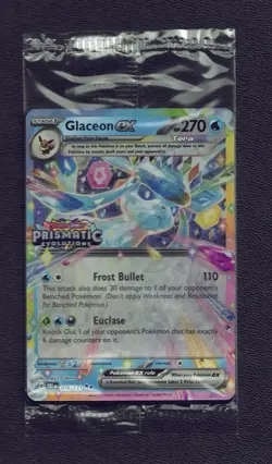 STAMPED & SEALED Pokemon TCG Glaceon EX 026/131 Prismatic Evolutions Promo NM - Image 1
