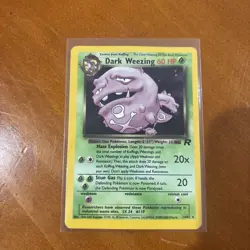 Pokemon TCG Dark Weezing 14/82 Team Rocket Holo Unlimited NM WOTC 2000 - Image 1