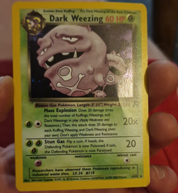 Pokemon TCG Dark Weezing Team Rocket Holo Rare 14/82 60 HP English 2000 WOTC - Image 1