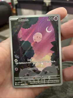 Pokemon TCG Munna Black Bolt Illustration Rare Card 116/086 Near Mint Condition - Image 1