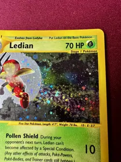 ✨🌀 Ledian H14/H32 Holo Rare Skyridge 2003 Pokemon Card NM Swirl E Reader - Image 3