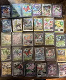 Pokemon V VSTAR EX Card Lot 30+Holo Cards Mew Rayquaza Mewtwo Espeon Meowscarada - Image 1