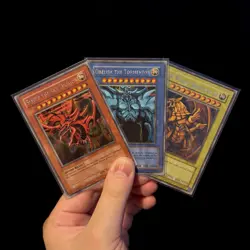 Egyptian God Card Set Secret Rare GBI-001 GBI-002 GBI-003 Near Mint! - Image 1