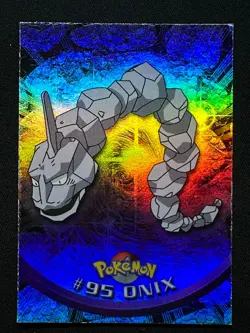 topps Pokemon TV Animation Edition Series 2 Rainbow Foil #95 Onix - Image 1