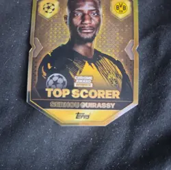 Topps Match Attax 25/26 Serhou Guirassy Chrome Shield Award Card Dortmund - Image 2