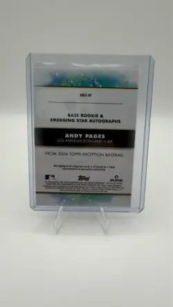 2024 Topps Inception - Andy Pages #BRES-AP 32/50 - On card Auto - RC - Image 2